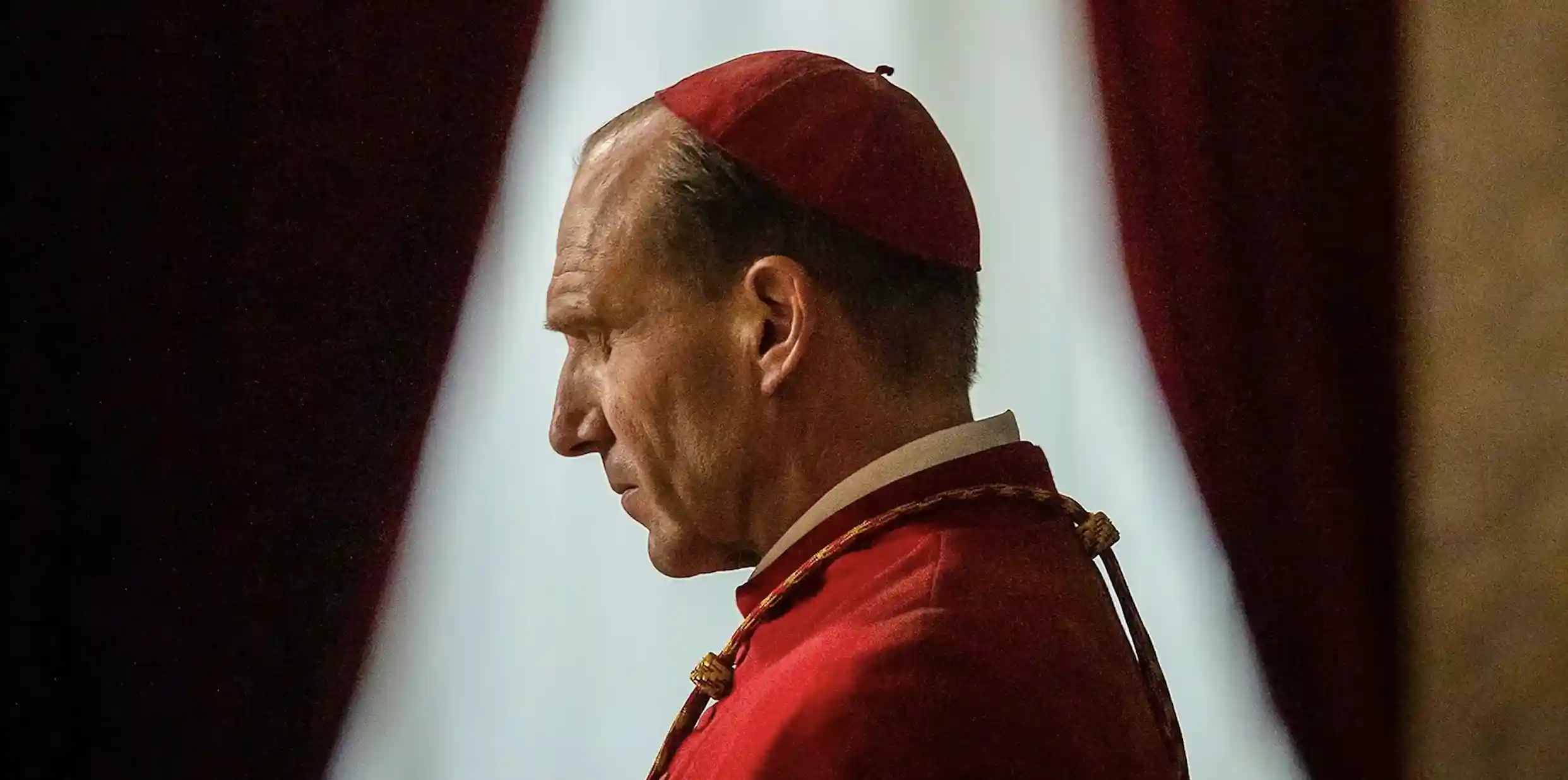 Ralph Fiennes oversees the process that selects a new Catholic Pope.