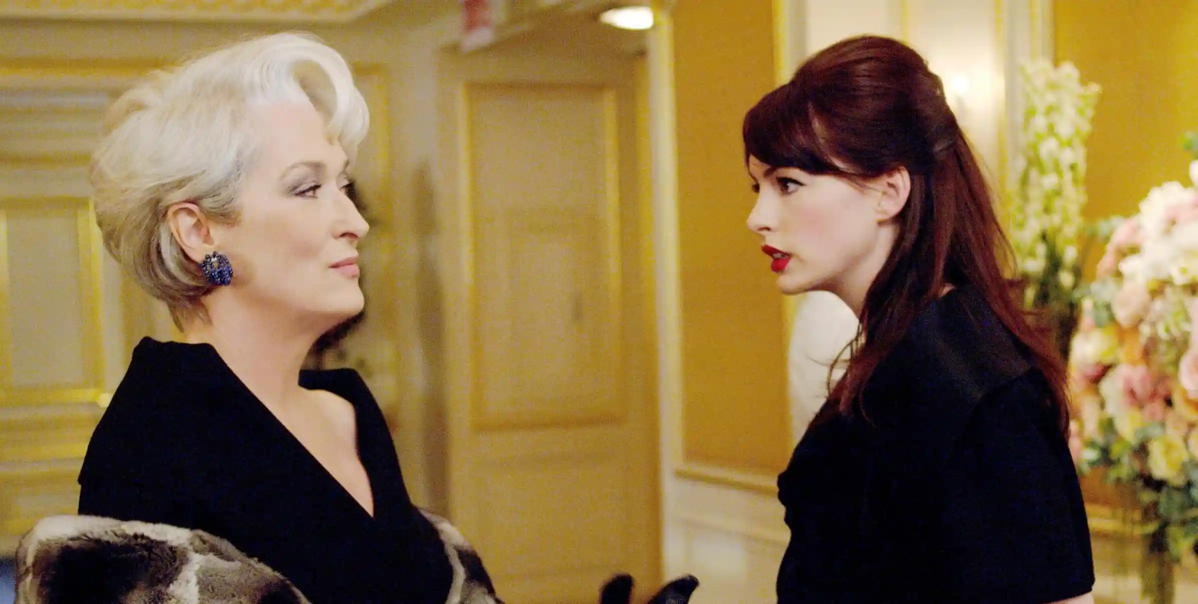 Anne Hathaway and Meryl Streep star as an executive assistant and a fashion mogul.