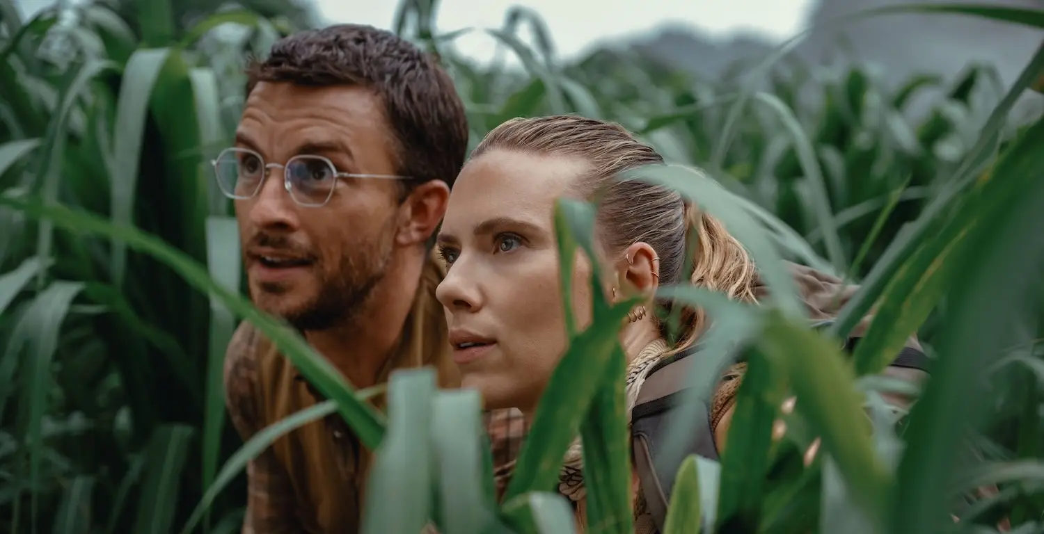 Link to Jurassic Park: Rebirth movie review Scarlett Johansson and Jonathan Bailey are a mercenary and archeologist sent to dinosaur island.