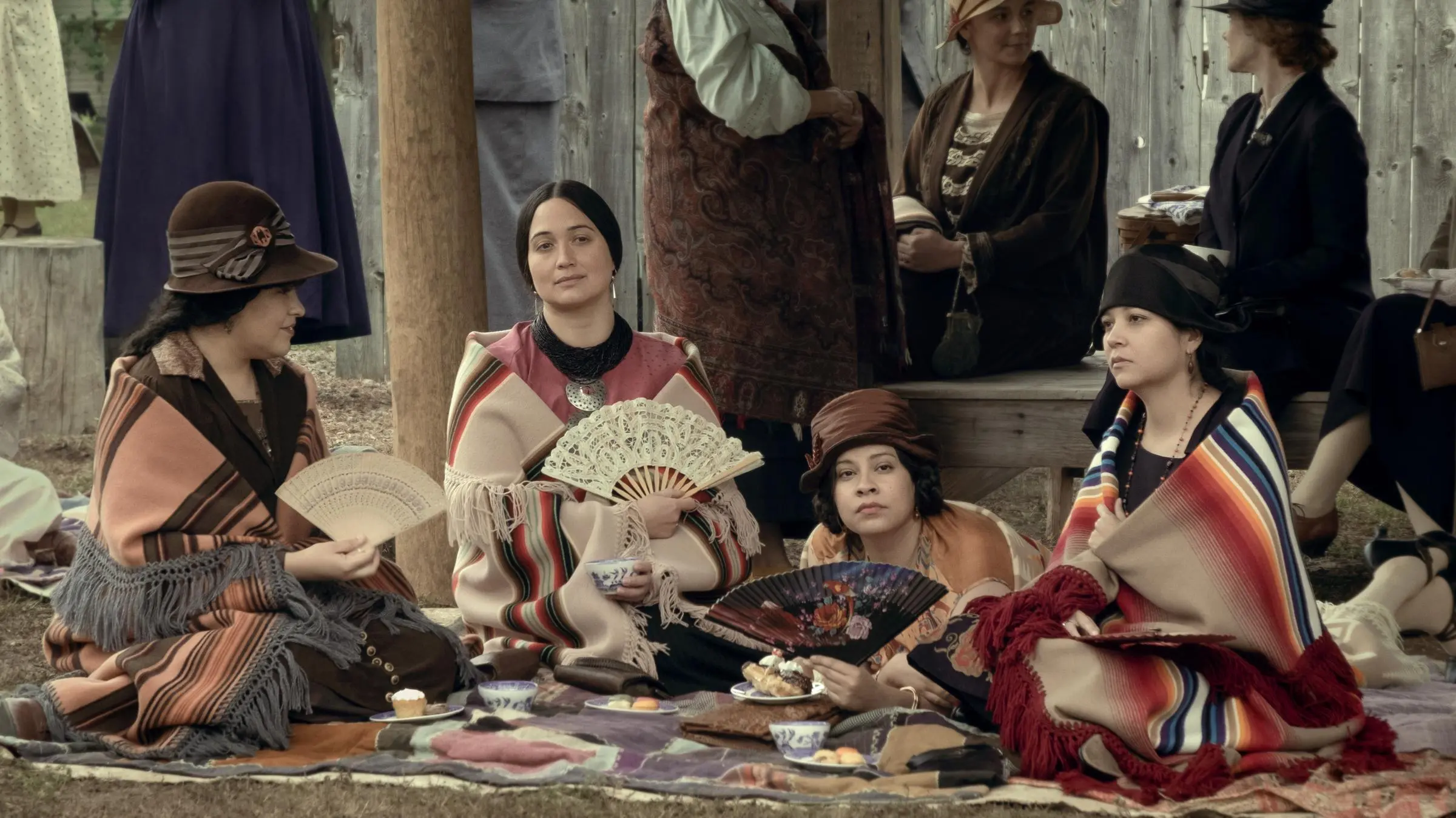 The four Osage sisters whose story is told in the movie.