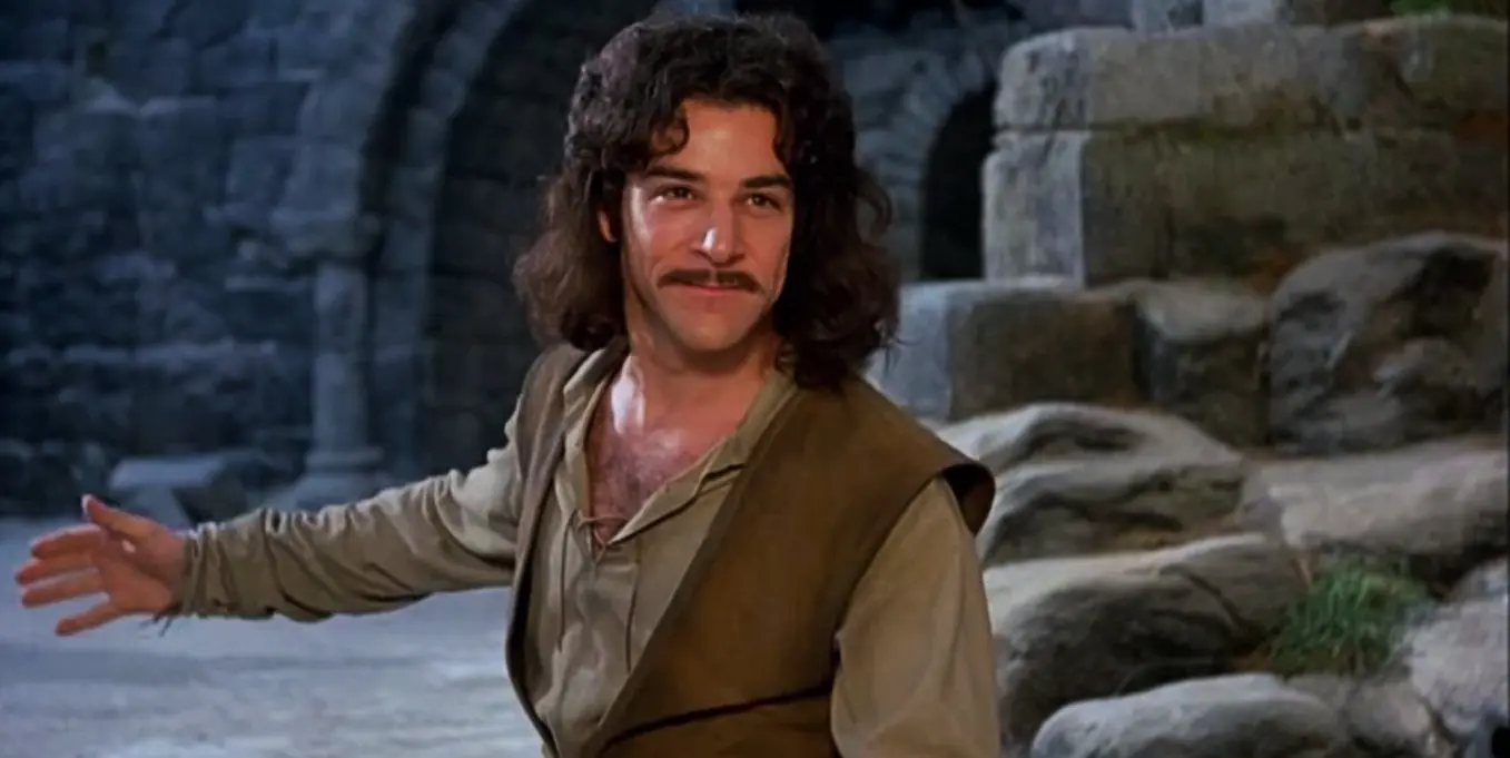 Inigo Montoya, a knight, prepares for a sword duel.